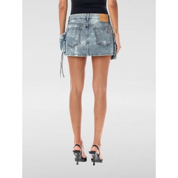 The Attico Skirt woman Women Blue Skirts - Picture 2 of 3